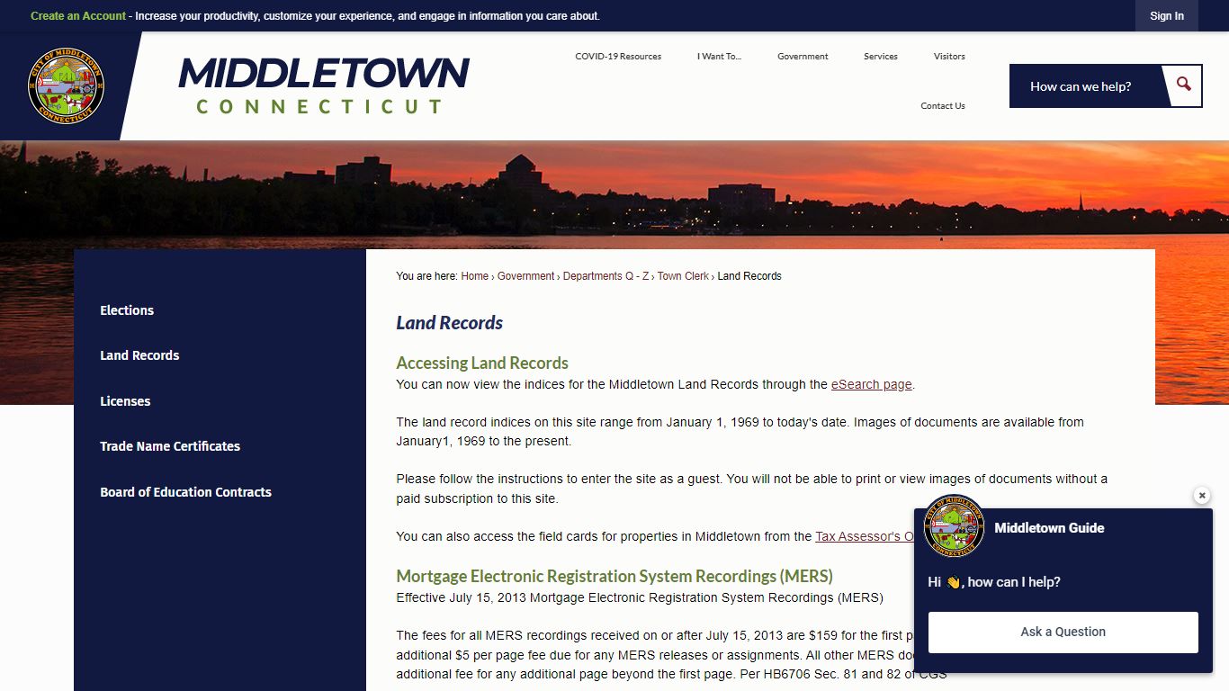 Land Records | Middletown, CT